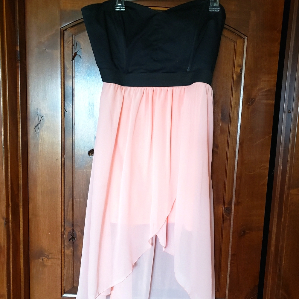 Strapless prom dress